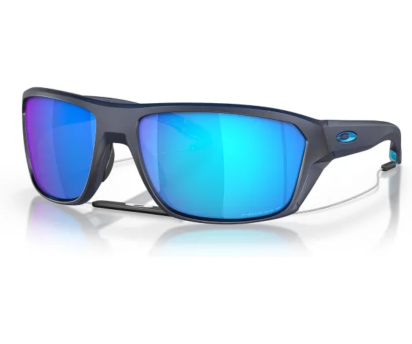 Oakley Men's OO9416 Split Shot Rectangular Sunglasses Matte Translucent Blue/Prizm Sapphire Iridium Polarized 64 Millimeters