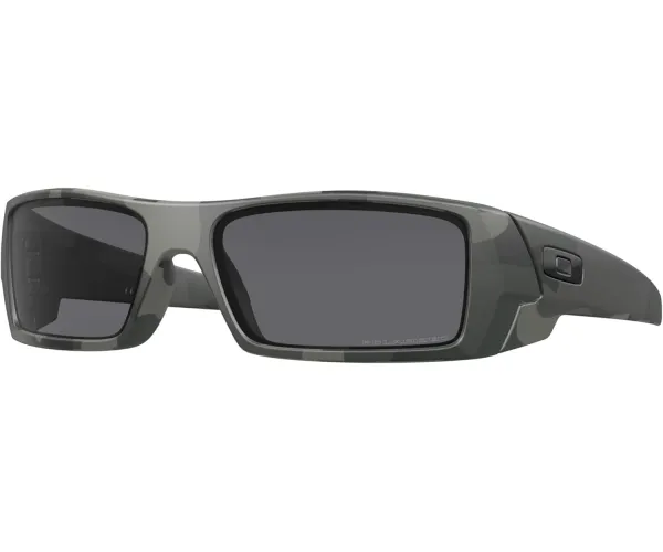 Oakley Men's Oo9014 Gascan Rectangular Sunglasses Black/Grey Polarized 60 Millimeters