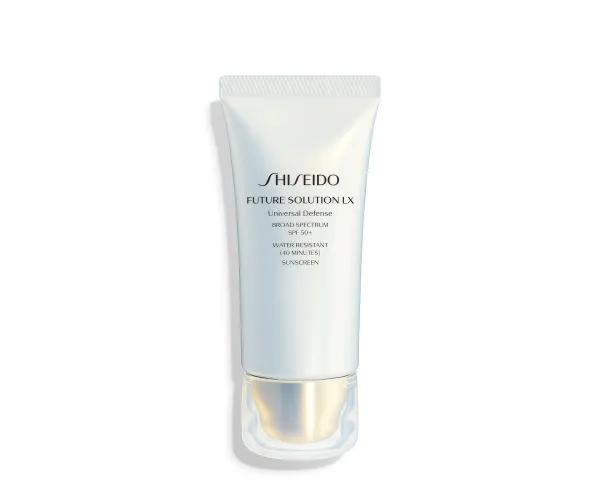 Shiseido Future Solution LX Universal Defense Broad Spectrum SPF 50+ Sunscreen - 50 mL - Anti-Aging Daytime Moisturizer - Hydrates & Protects - All Skin Types - Non-Comedogenic