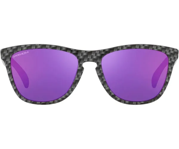 Oakley Oo9245 Frogskins Low Bridge Fit Square Sunglasses Carbon Fiber/Prizm Road 54 Millimeters
