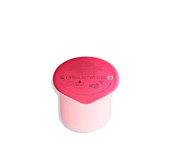 Shiseido Essential Energy Hydrating Cream Refill - 50 mL - Visibly Reduces the Look of Pores & Fine Lines - With Hyaluronic Acid - 24-Hour Hydration - Vegan - All Skin Types