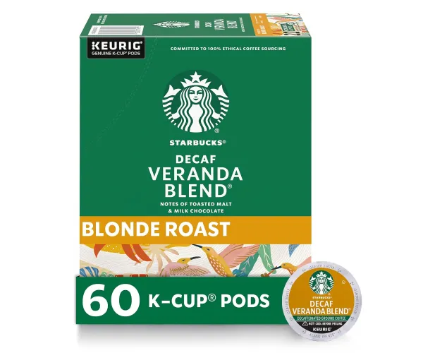 STARBUCKS® Decaf Veranda® Blend – K-Cup Pods 10ct. (6 case)