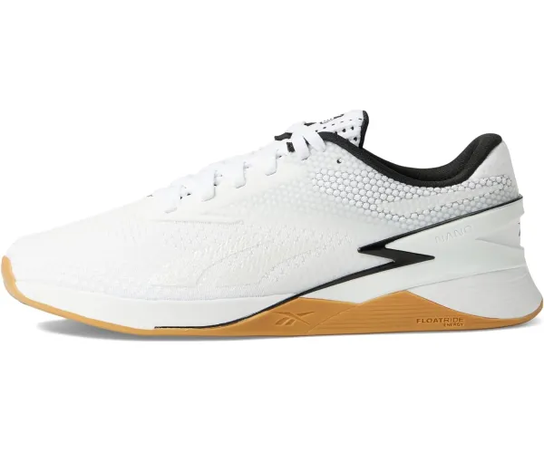 Reebok Unisex-Adult Nano X3 Sneaker 9.5 Women/8 Men Ftwr White/Core Black/Rbkg01