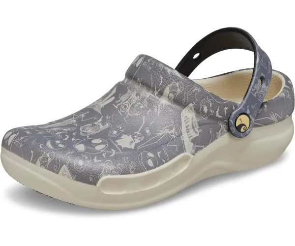 Crocs Unisex-Adult Bistro Graphic Clogs, Slip Resistant Work Shoes 9 Women/7 Men Nightmare Before Christmas