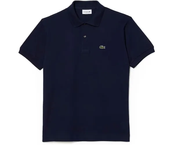 Lacoste Mens Short Sleeve Classic Chine L.12.12 Polo Shirt Core Medium Navy Blue/Blue