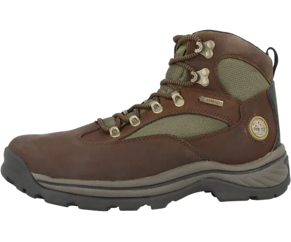 Timberland Men's Chocorua Trail Mid Waterproof Hiking Boot 9 Medium Brown Full-grain