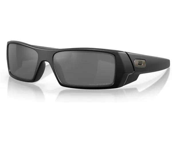 Oakley Men's Oo9014 Gascan Rectangular Sunglasses Matte Black/Black Iridium Polarized 60 Millimeters