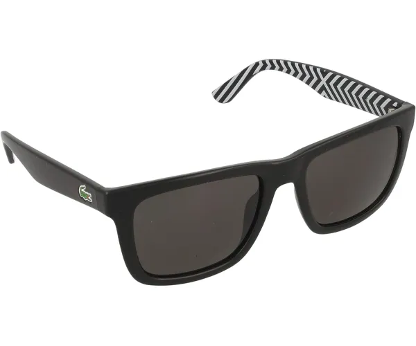 Lacoste Reverse Stripe Wayfarer Sunglasses in Black L750S 001 54 54 mm Black/Grey