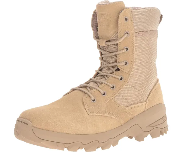 5.11 Tactical Men's Leather Speed 3.0 Side Zip Combat Military Desert Boots, Style 12336/12337 8 Coyote