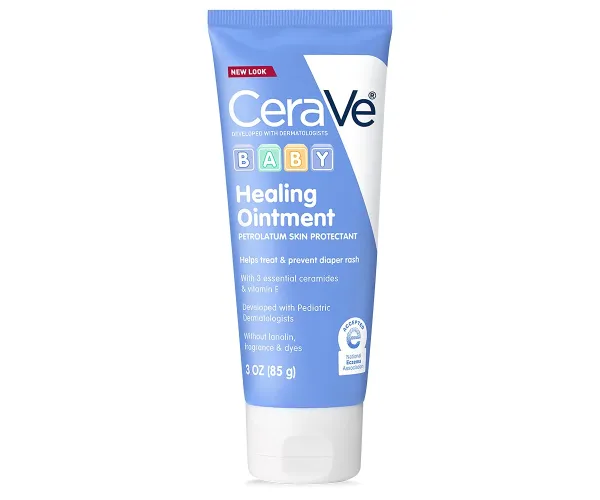 CeraVe Diaper Rash Cream | Baby Healing Ointment for Extra Dry, Cracked Skin | Diaper Cream with Ceramides & Vitamin E | Lanolin, Fragrance, Paraben, Dye, Phthalates & Sulfate Free | 3 Ounce
