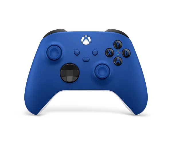 Microsoft Xbox Wireless Controller Shock Blue - Wireless & Bluetooth Connectivity - New Hybrid D-pad - New Share Button - Featuring Textured Grip - Easily Pair & Switch Between Devices