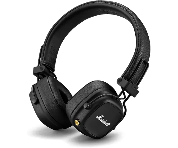 Marshall Major IV On-Ear Bluetooth Headphone, Black Black Standard Classic