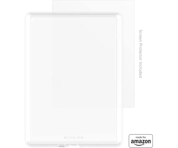 Made for Amazon, Clear Case with Screen Protector for Kindle Paperwhite & Kindle Paperwhite Signature Edition.