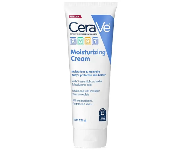 CeraVe Baby Cream | Gentle Moisturizing Cream with Ceramides | Fragrance, Paraben, Dye & Phthalates Free | Rich & Non-Greasy Feel | Gentle Baby Skin Care | 8 Ounce 8 Ounce (Pack of 1)