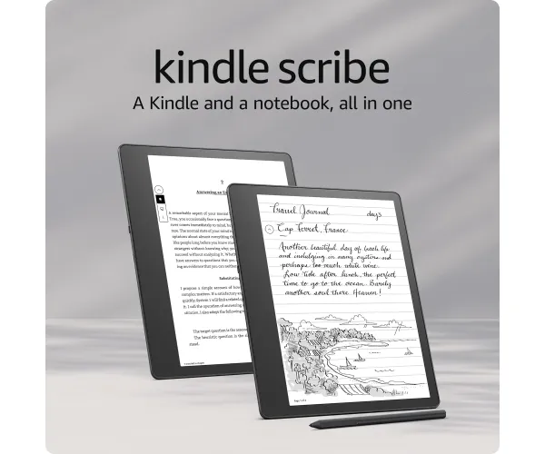 Amazon Kindle Scribe (16 GB) the first Kindle and digital notebook, all in one, with a 10.2” 300 ppi Paperwhite display, includes Basic Pen – Oprah’s Favorite Things 2023 Basic Pen 16 GB Without Kindle Unlimited