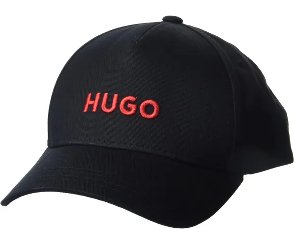 HUGO Men's Center Logo Baseball Cap One Size Black Fog