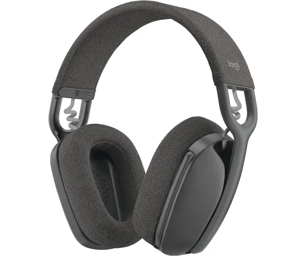 Logitech Zone Vibe 125 Wireless Headphones with Noise-Canceling Microphone, Bluetooth, USB-A Receiver; Works with Zoom, Google Voice/Meet, Mac/PC - Graphite Bluetooth + USB Receiver Graphite