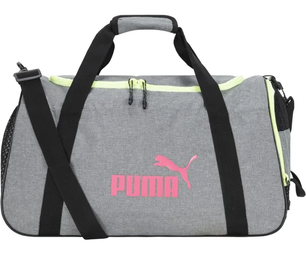 PUMA Women's Evercat Candidate Duffel Bag One Size Grey/Pink