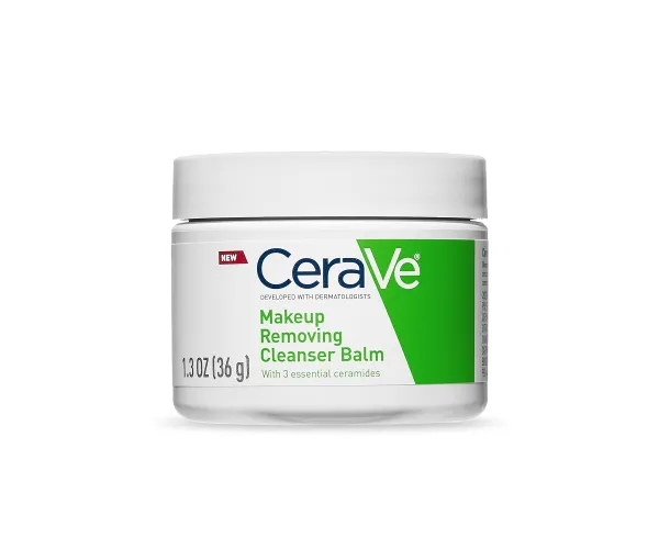 CeraVe Cleansing Balm for Sensitive Skin | Hydrating Makeup Remover with Ceramides and Plant-based Jojoba Oil for Face | Non-Comedogenic Fragrance Free Non-Greasy |1.3 Ounces