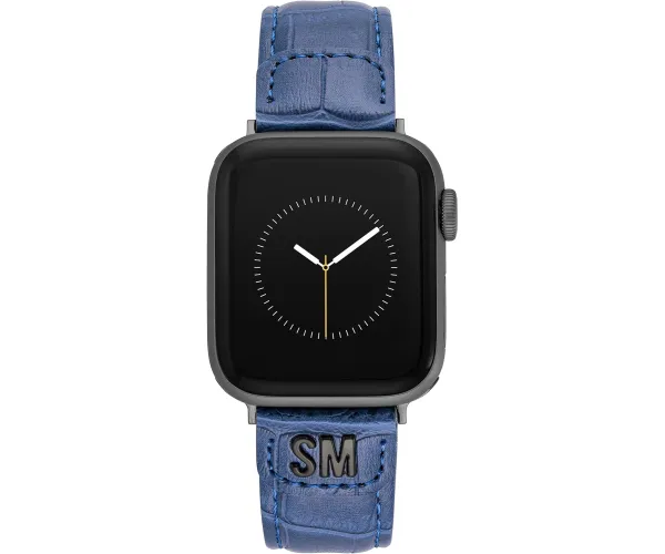 Steve Madden Fashion Croco-Grain Band for Apple Watch 38/40/41mm Blue