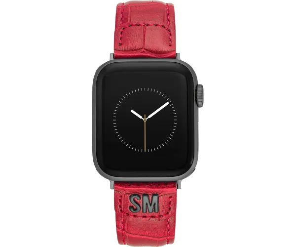 Steve Madden Fashion Croco-Grain Band for Apple Watch 38/40/41mm Red