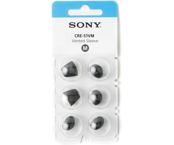 Sony Vented Sleeve for The CRE-C10 Self-Fitting OTC Hearing Aid, Medium CRE-S1VM 1 Count (Pack of 3)